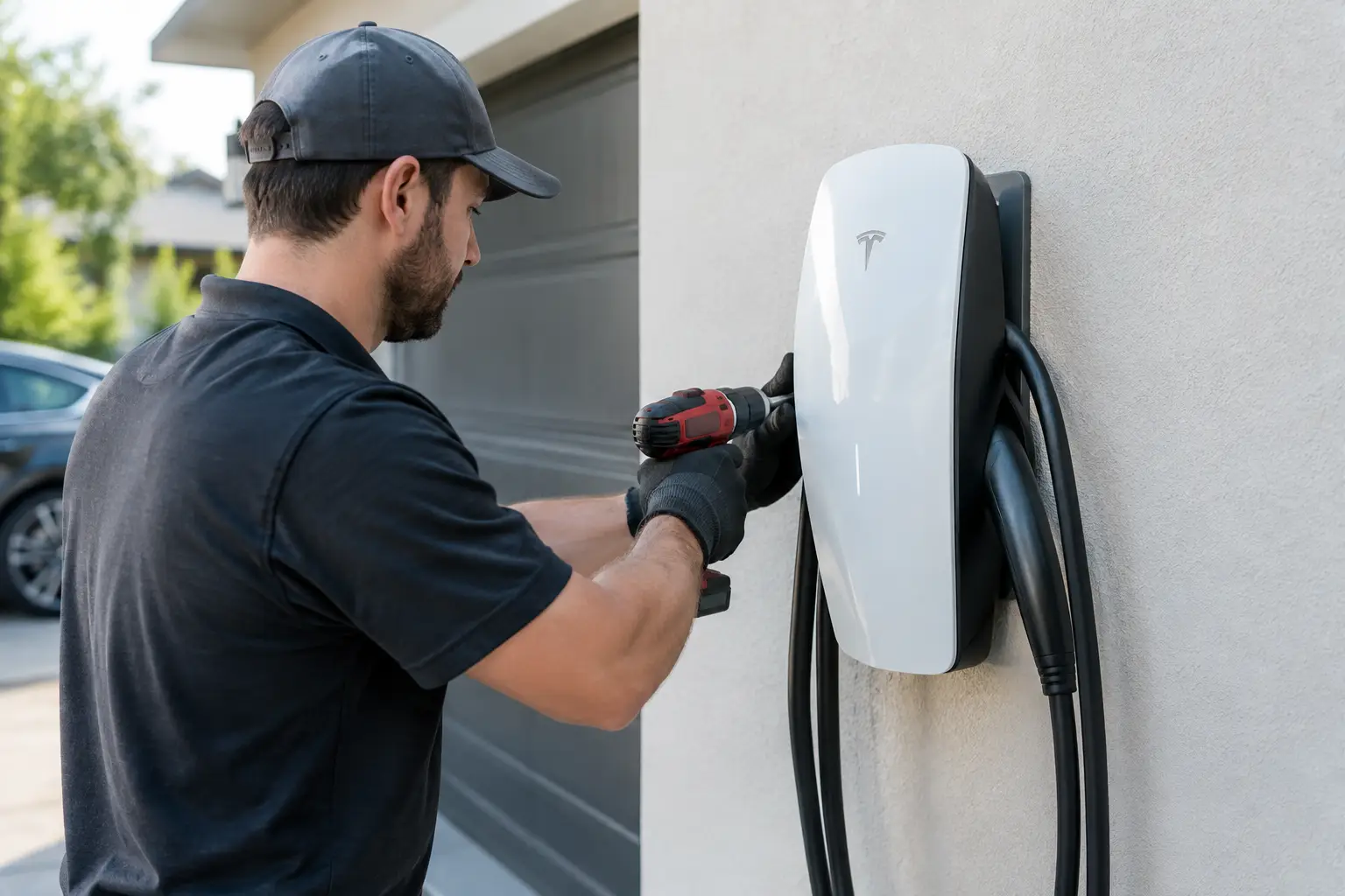 Tesla Wall Connector Installation at Home